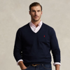 POLO RALPH LAUREN COTTON V-NECK SWEATER