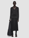 Joseph Lurex Knit V Neck Jumper In Black