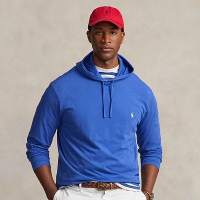 Polo Ralph Lauren Jersey Hooded T-shirt In Liberty