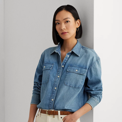 Lauren Ralph Lauren Denim Shirt In Isla Wash