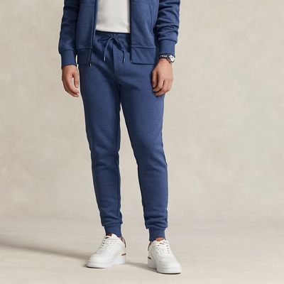 Ralph Lauren Double-knit Jogger Pant In Derby Blue Heather