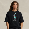 Ralph Lauren Relaxed Fit Big Pony Jersey T-shirt In Polo Black
