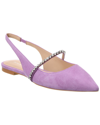 STUART WEITZMAN STUART WEITZMAN CRYSTALLINE SUEDE SLINGBACK FLAT