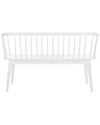 Safavieh Blanchard Spindle Bench In White