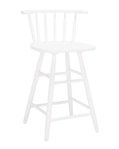 Safavieh Jay Wood Counter Stool In White