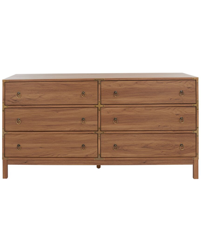 Safavieh Galio 6-drawer Chest In Brown