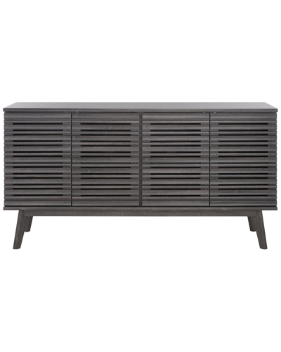 Safavieh Atlantes 4-door 4-shelf Media Stand In Black