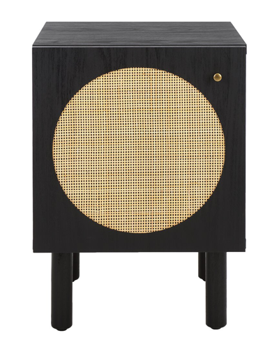 Safavieh Ophelia 1-door Night Stand In Black