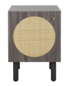 Safavieh Ophelia 1-door Night Stand In Black