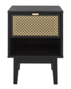 Safavieh Ceu 1-drawer Night Stand In Black