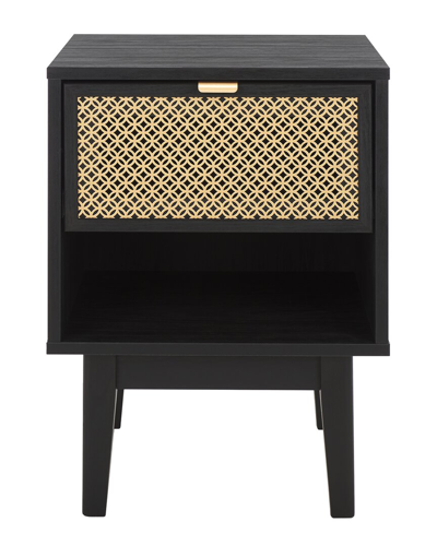 Safavieh Ceu 1-drawer Night Stand In Black