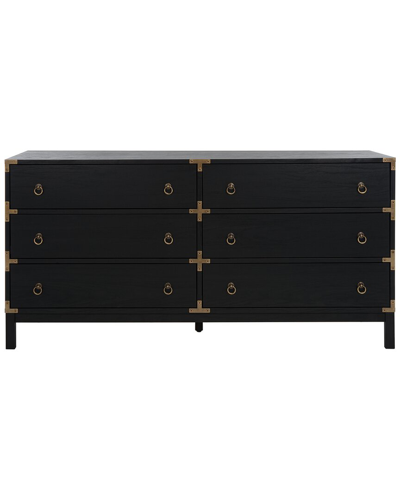 Safavieh Galio 6-drawer Chest In Black