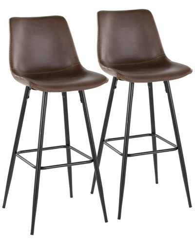 Lumisource Set Of 2 Durango 30in Fixed-height Barstool