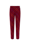 Burberry Checked Straight-leg Wool Trousers