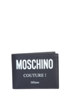 MOSCHINO COUTURE LOGO PRINTED BIFOLD WALLET