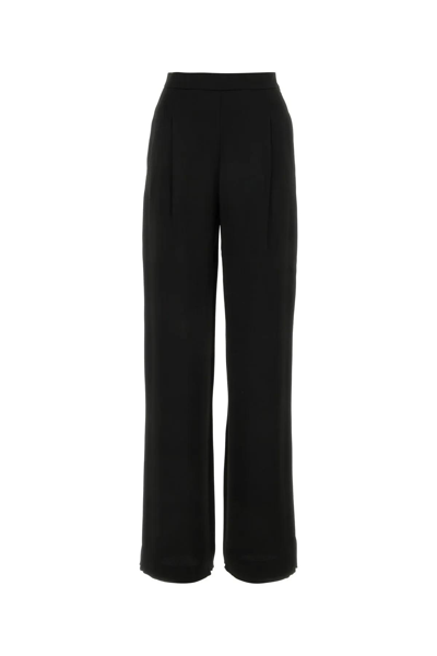 Max Mara Studio Pallida - Wide Trousers With Pence In Black