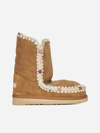 MOU ESKIMO SUEDE AND SHEARLING ANKLE BOOTS