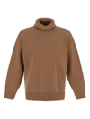 Dolce & Gabbana Roll-neck Virgin-wool Jumper In Make Up Scuro
