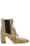 Tory Burch Banana Embossed Chelsea Ankle Boots In Clear Blue