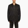 Drkshdw Black Cotton Bomber Jacket In Black
