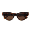 Bottega Veneta Womens Brown 6j000413 Bv1249s Cat Eye-frame Injected Sunglasses In Marrone