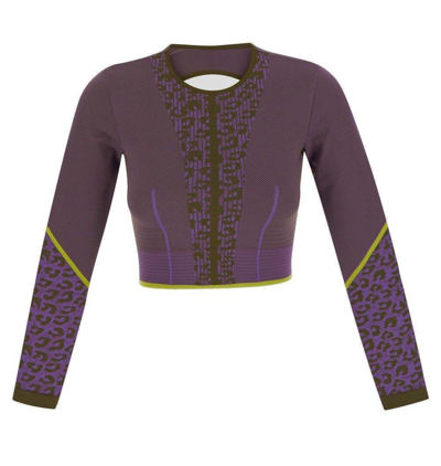 Adidas By Stella Mccartney Truestrength Seamless Yoga Top In Purple