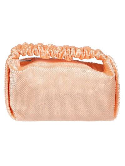 Alexander Wang Scrunchie Mini Handbag In Faded Neon Orange