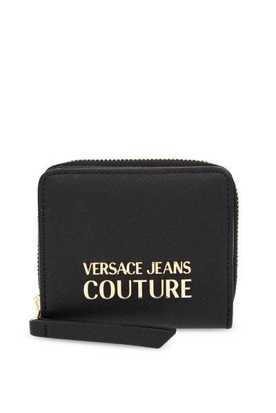Versace Jeans Couture Wallet With Logo In Black