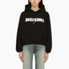 DSQUARED2 BLACK HOODY WITH LOGO