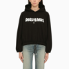 Dsquared2 Logo-printed Drawstring Hoodie In Black
