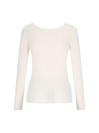 P.a.r.o.s.h V-neck Top In White