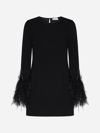P.a.r.o.s.h Black Cut-out Short Dress In Nero