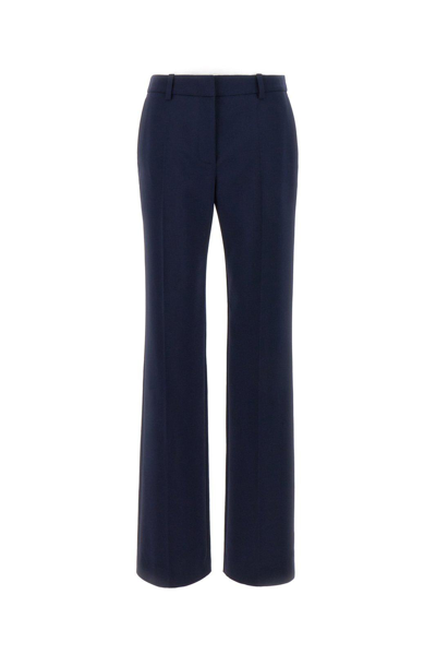 Off-white Wide-leg Virgin-wool-blend Trousers In Blue