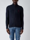 Polo Ralph Lauren Cardigan Mit Zopfmuster In Navy