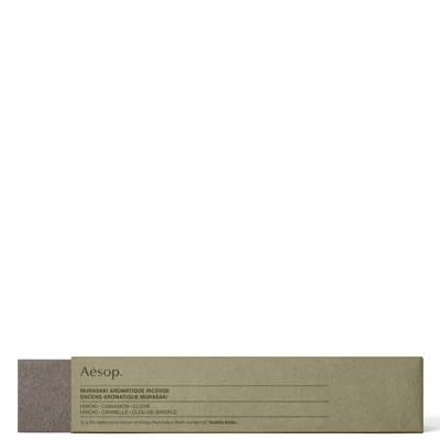 Aesop Murasaki Aromatique Incense 165ml In White