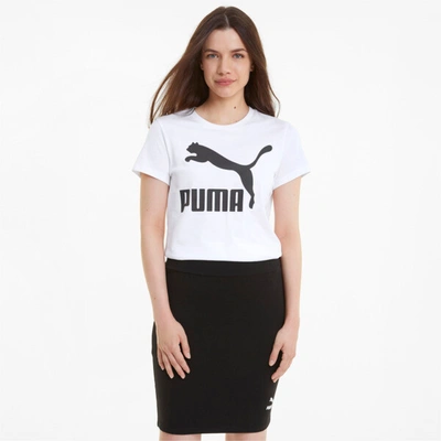 Puma Classics Logo Women's T-shirt In White