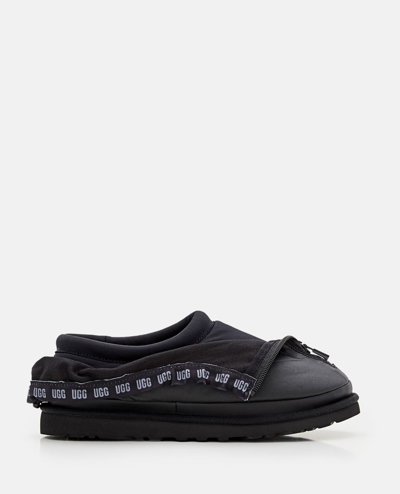 Ugg Tasman Shroud Coated Canvas Loafers In Black