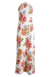 Reformation Women's Seila Floral Linen Halter Maxi Dress In Giverny