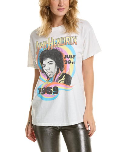 Dirty Cotton Scoundrels Jimi Hendrix T-shirt In White