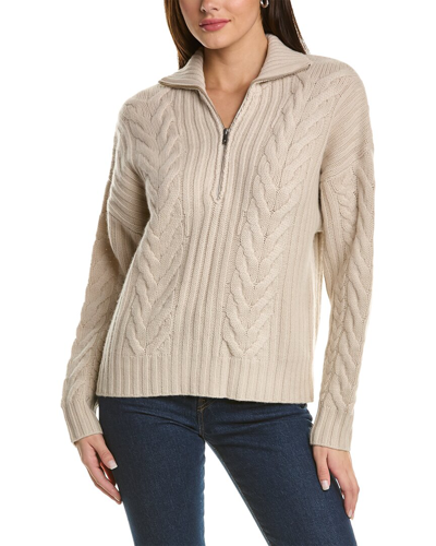 Naadam Open Back Wool & Cashmere-blend Sweater In Beige