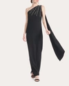 Sachin & Babi Leslie Gown In Black