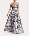 Sachin & Babi Brielle Gown In Blue