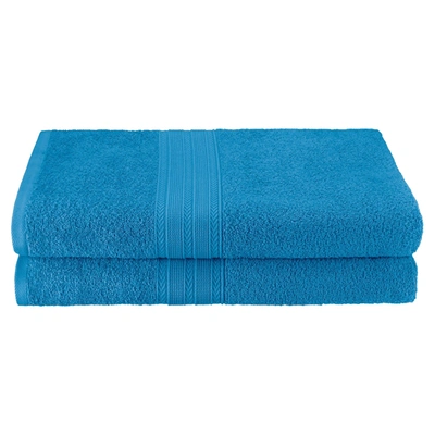 Superior Eco-friendly Ringspun Cotton Modern Absorbent 2-piece Bath Sheet Set