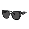Prada Pr 19zs 1ab5s0 55mm Womens Butterfly Sunglasses In Black