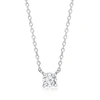 Ross-simons Lab-grown Diamond Solitaire Necklace In Sterling Silver In Multi