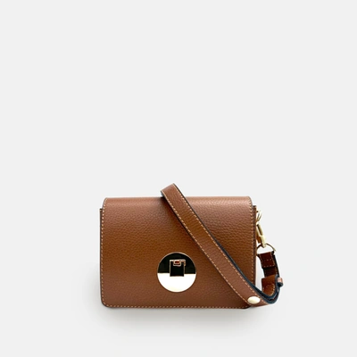 Apatchy London The Newbury Mushroom Leather Bag In Brown