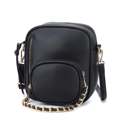 Mkf Collection By Mia K Winona Vegan Leather Women's Crossbody Bag In Black