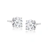 Ross-simons Lab-grown Diamond Stud Earrings In Sterling Silver In White