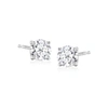 Ross-simons Lab-grown Diamond Stud Earrings In Sterling Silver In White