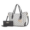 Mkf Collection By Mia K Gianna Vegan Leather Women's Tote With Matching Wallet - 2 Pieces In Pink